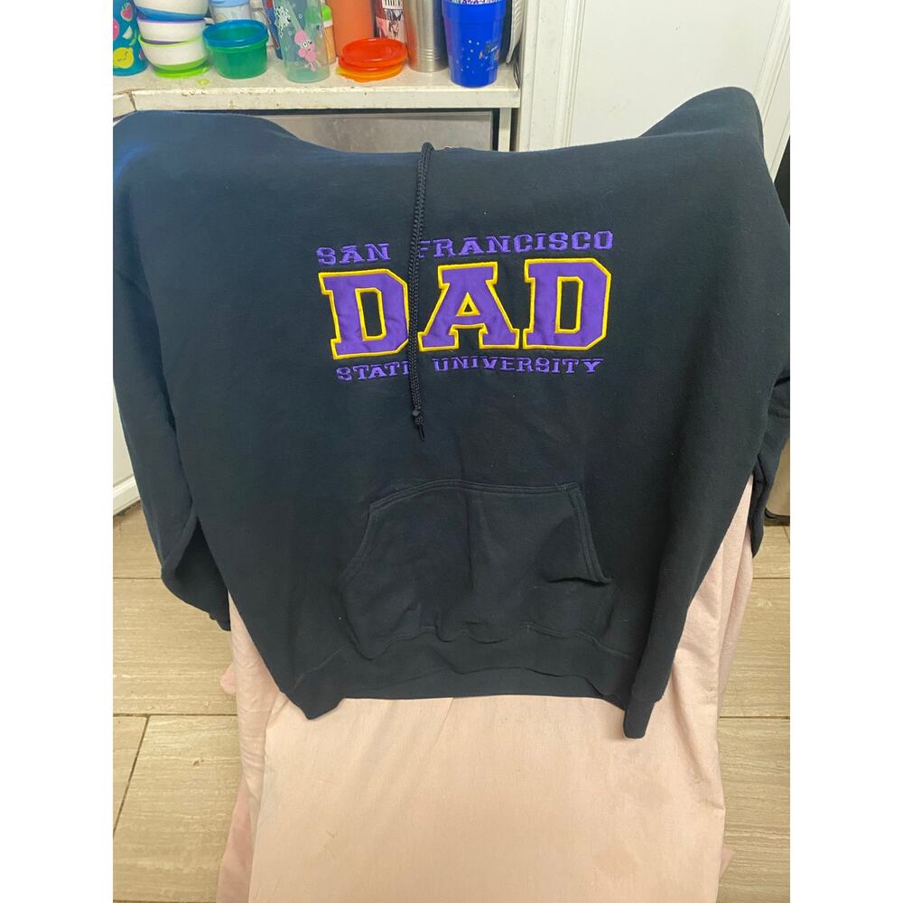 College Wear San Francisco State University Dad Pull-Over Hoodie Size Large